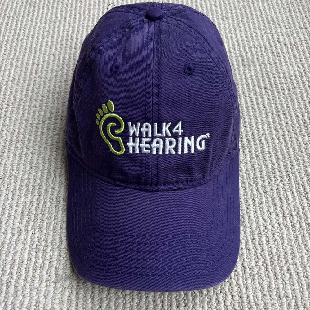 Walk 4 Hearing Cotton Hearing Loss Association of America Hat Cap Adjustable
